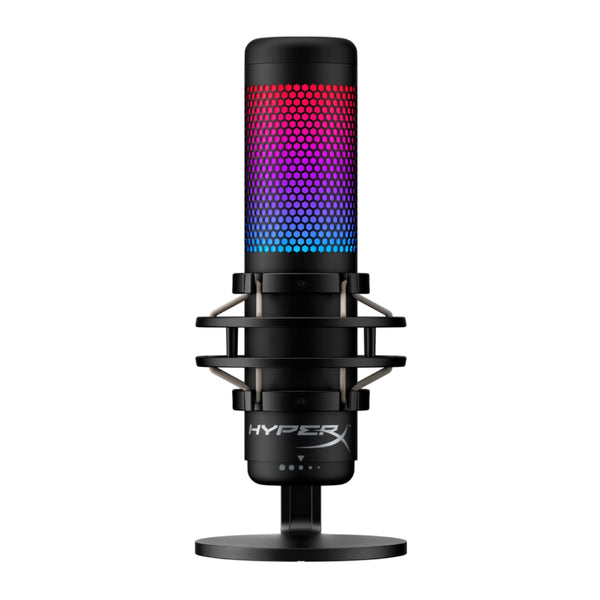 【美品】HyperX QuadCast HX-MICQC-BK HyperX QuadCast USB Microphone with RGB LED, Black– Curacao