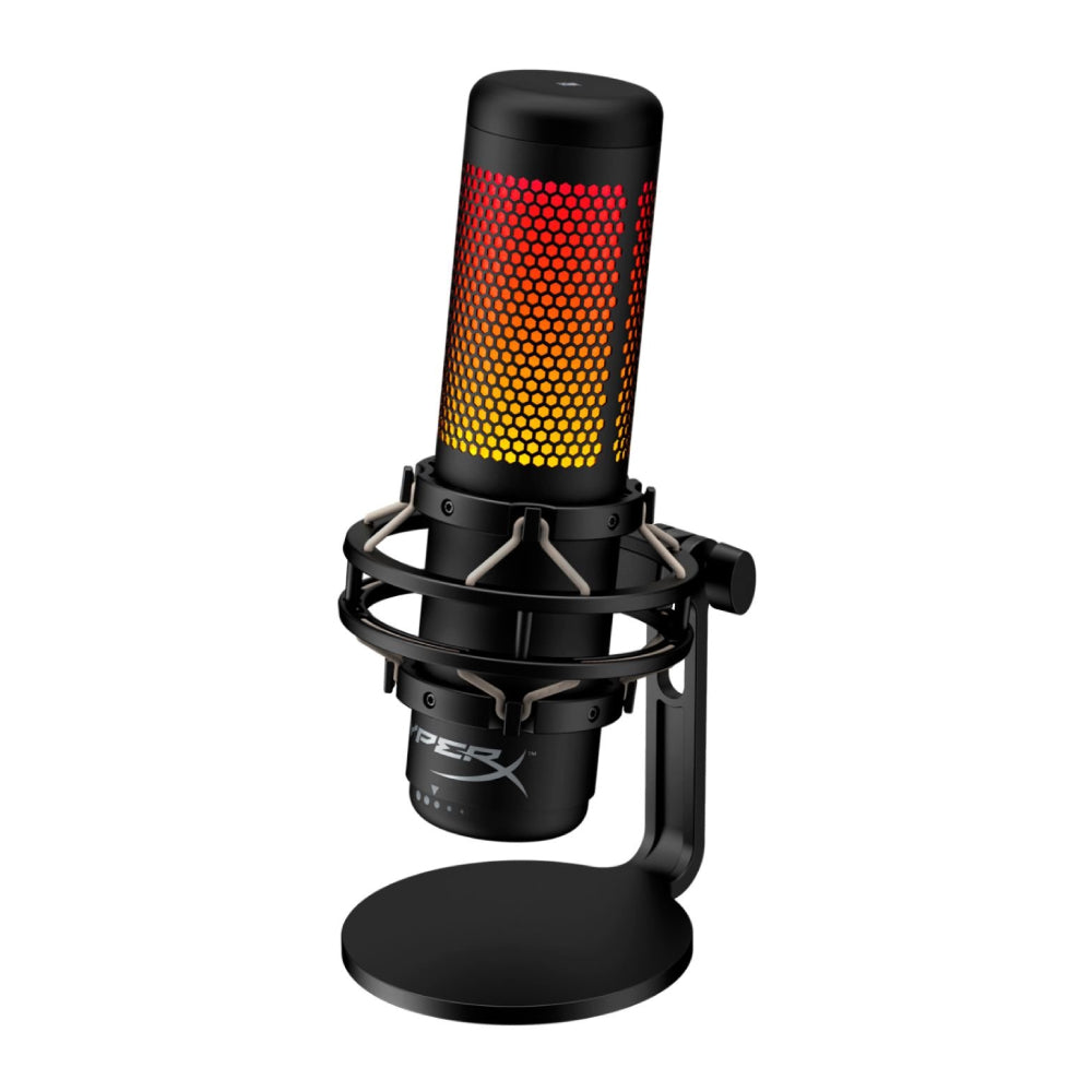 HyperX QuadCast USB Microphone with RGB LED, Black– Curacao