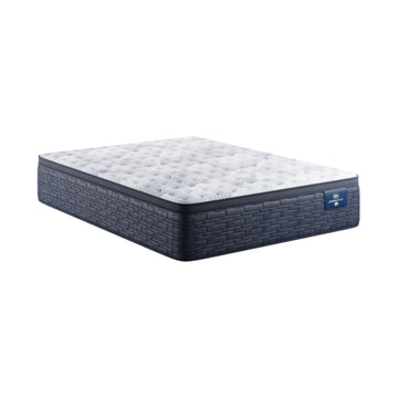 Serta Perfect Rest Emerald Vale 15" Firm Pillow Top Mattress - Blue/White
