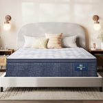Serta Perfect Rest Emerald Vale 15" Firm Pillow Top Mattress - Blue/White