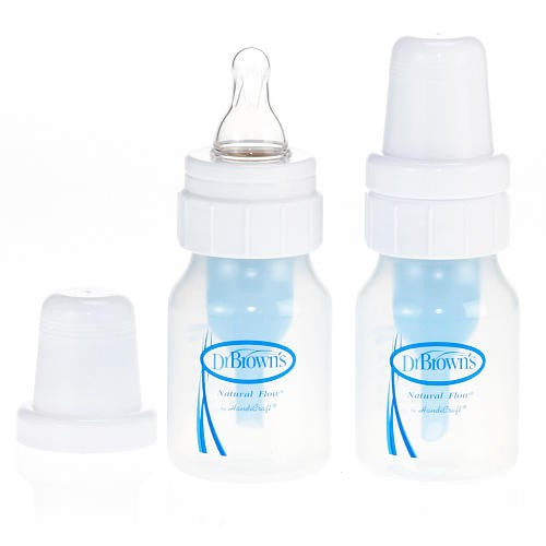 Botellas de polipropileno sin BPA de Dr. Browns, 2 oz, paquete de 2