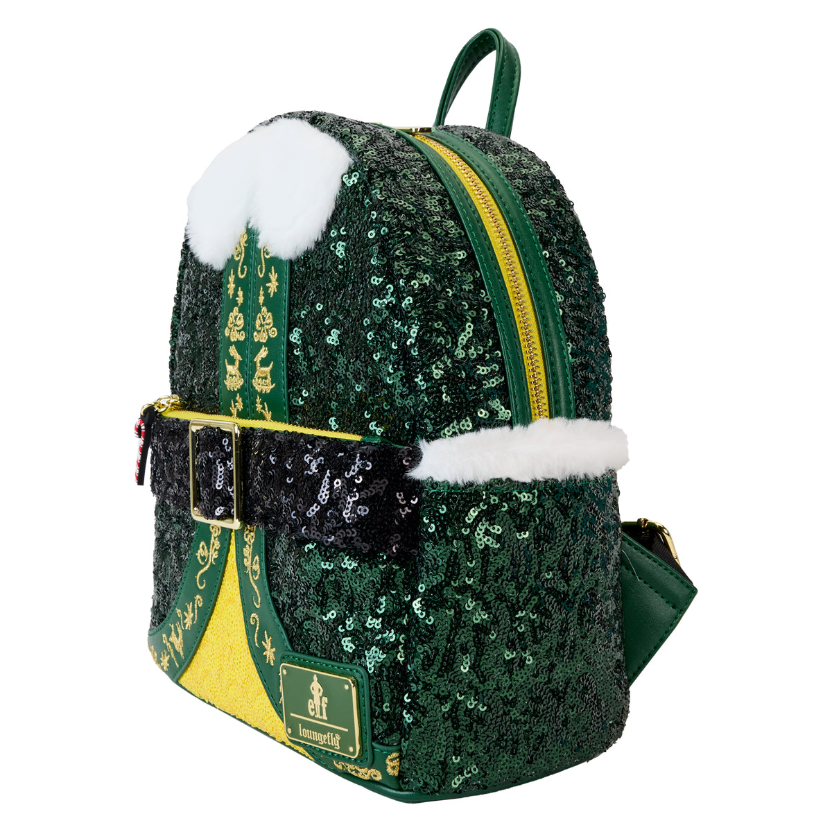 Loungefly Elf Buddy Sequin Cosplay Mini Backpack - Multicolor