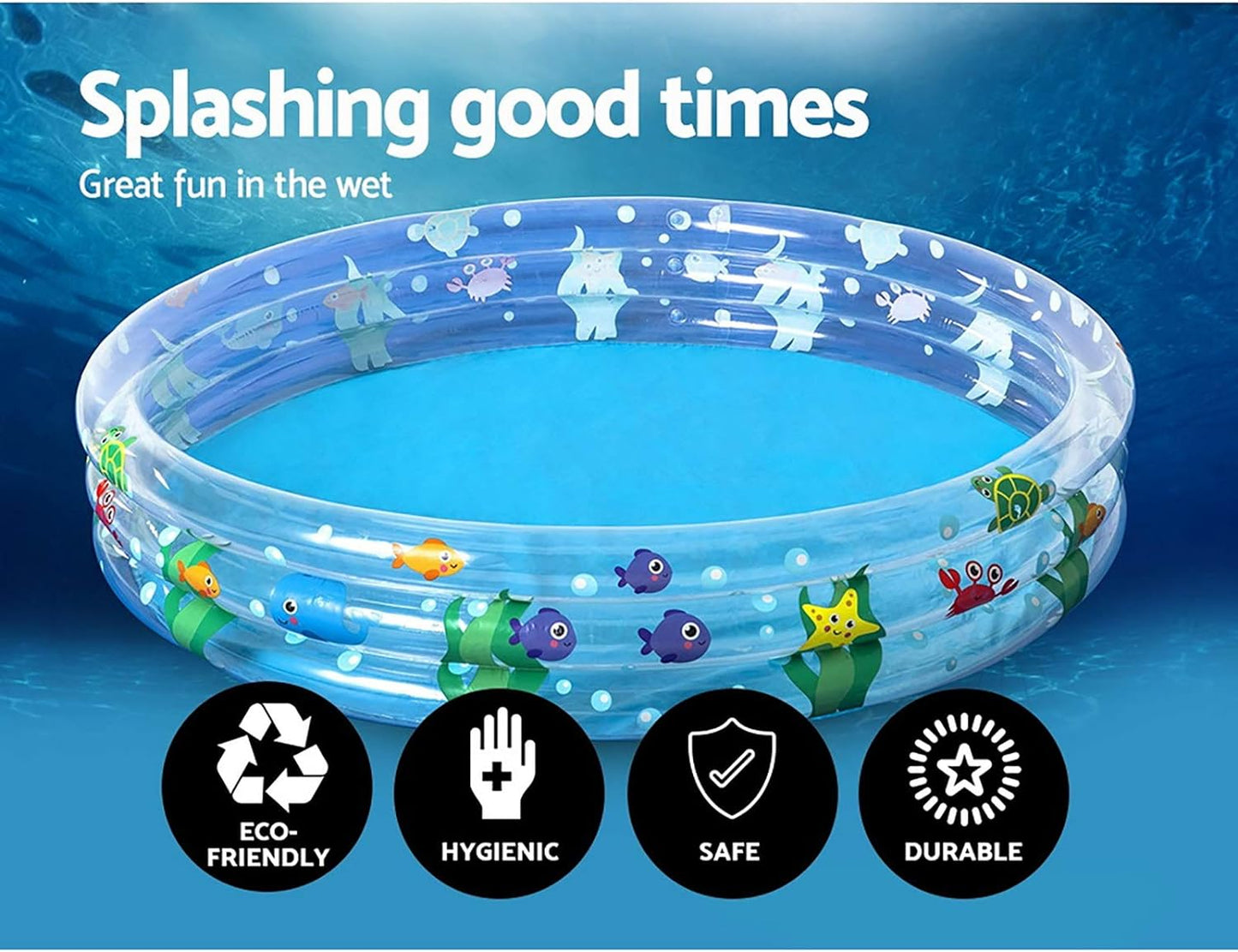 Bestway Deep Dive 3-Ring Pool Blue