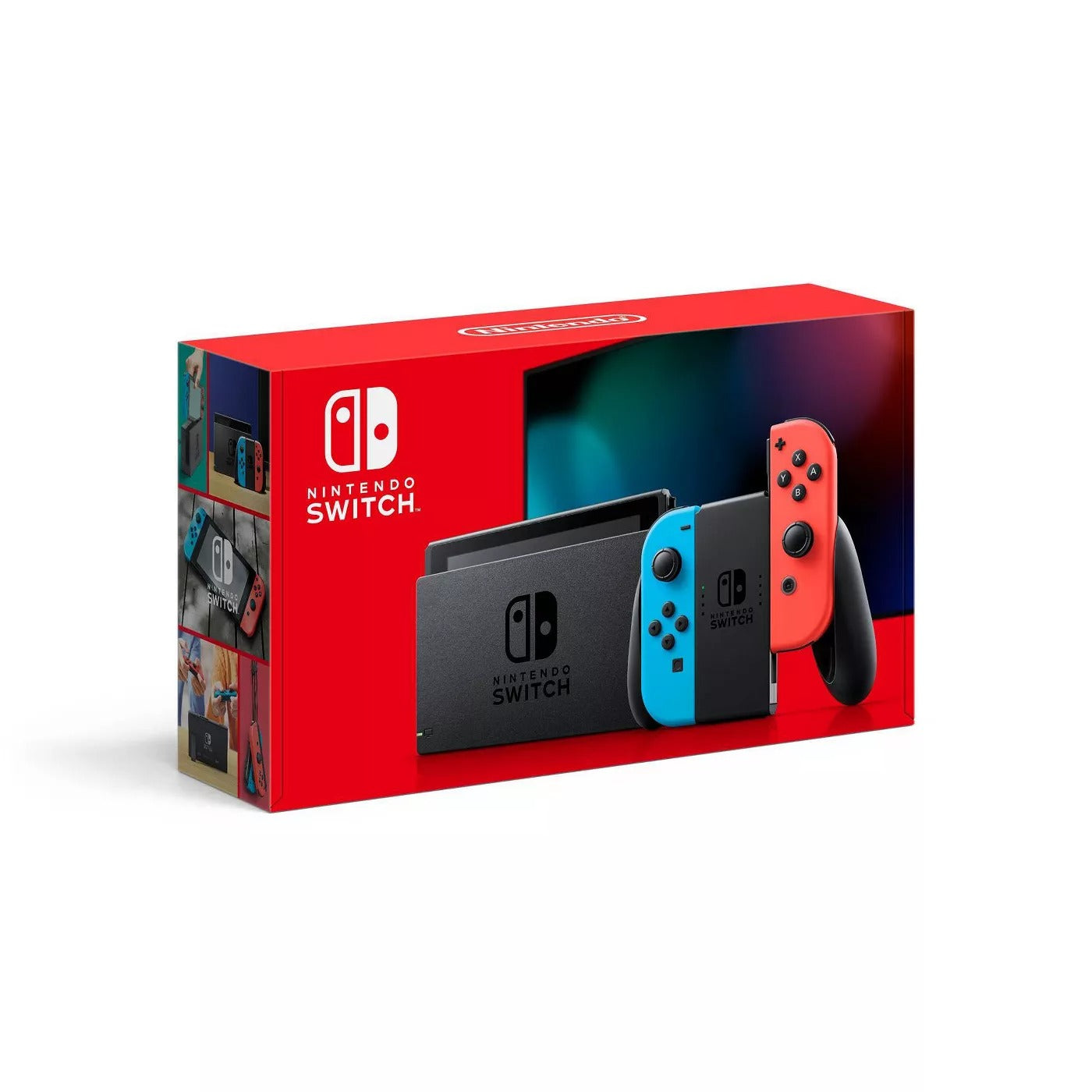 Nintendo-Switch 32GB Console with Neon Blue & Neon Red Joy-Con