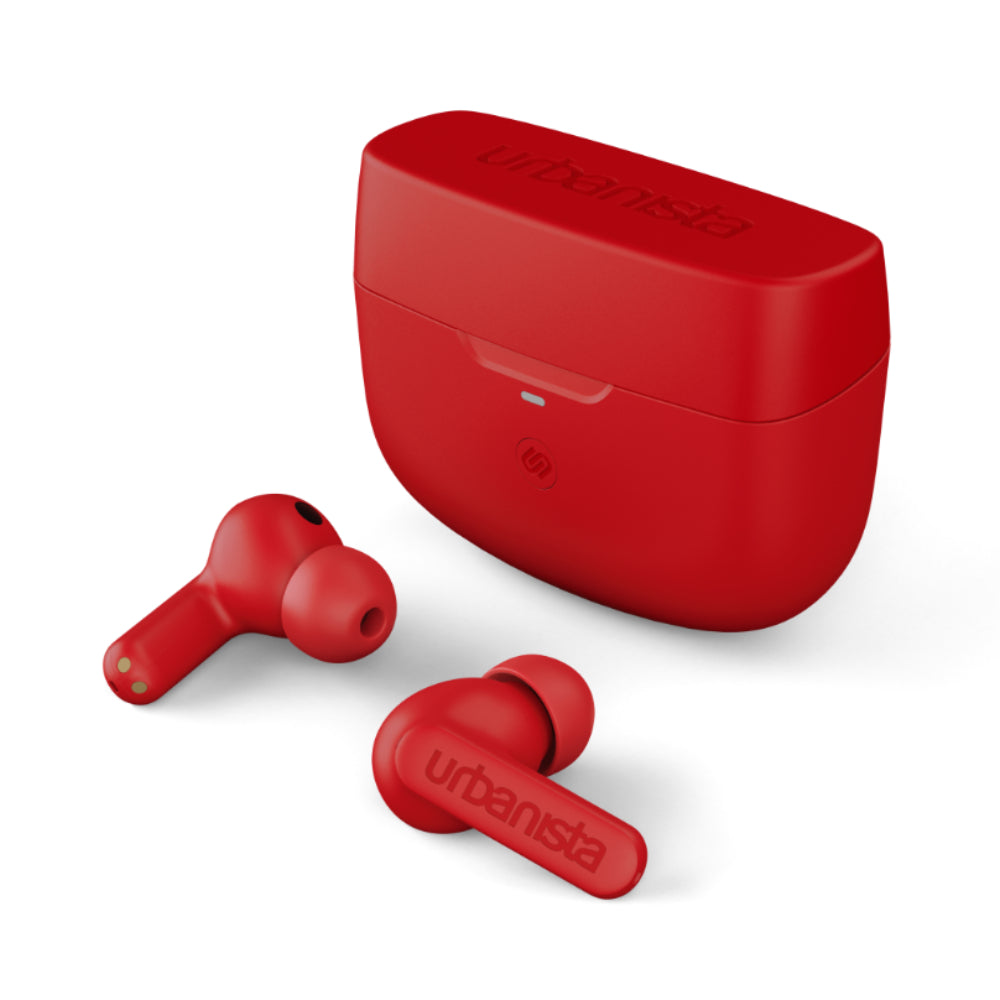 Urbanista 51593 Atlanta Noise-Canceling True Wireless Earbuds - Vibrant Red