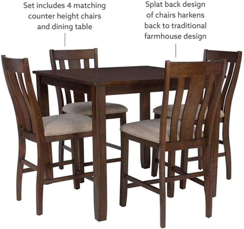 Landry 5 Piece Counter Height Set