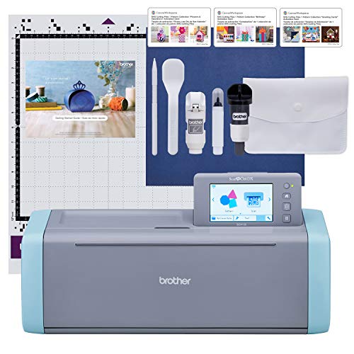 Brother SDX125 ScanNCut Electronic Cutting Machine with Built-in Scanner - Gray/Aqua - Curacao
