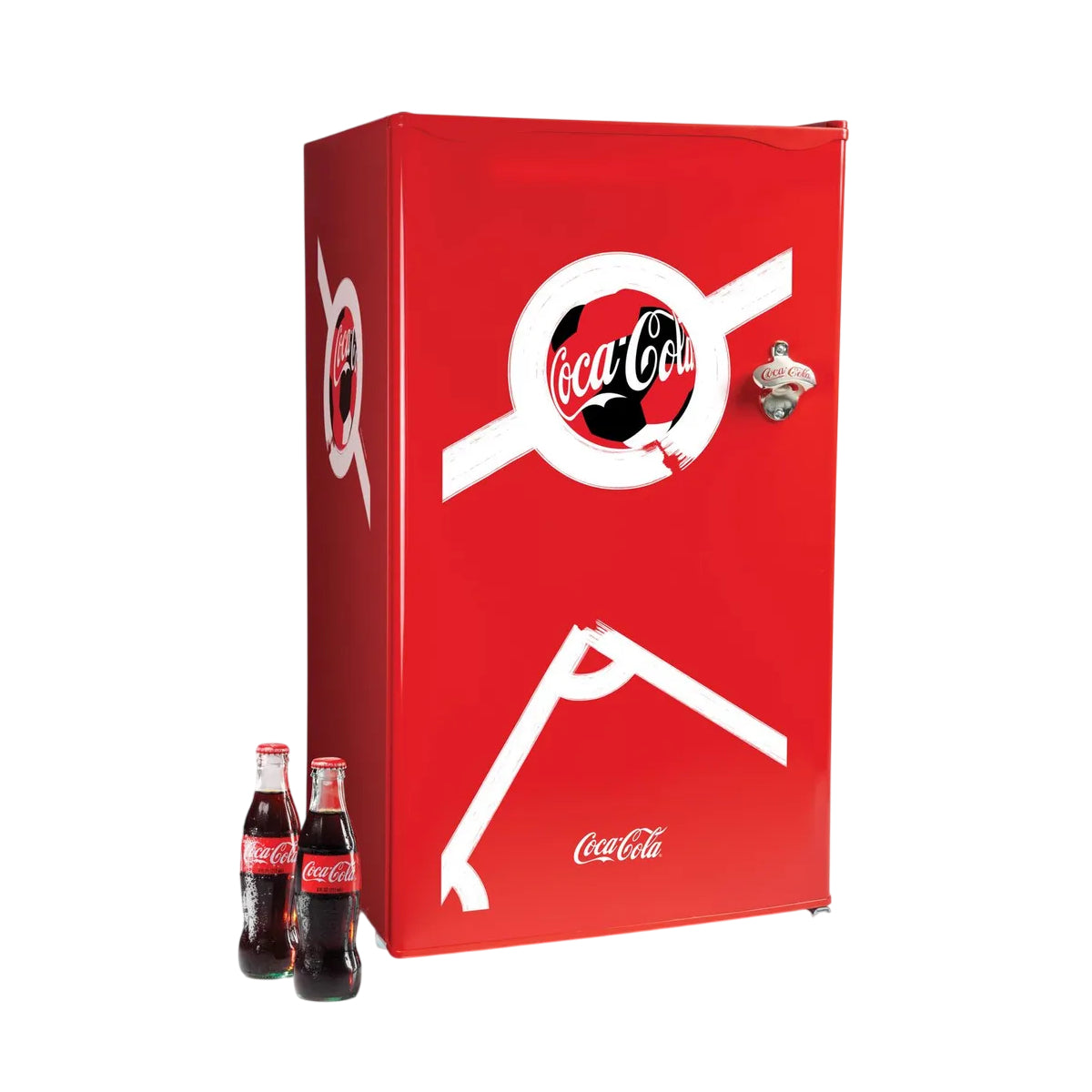 Nostalgia Coca-Cola 3.2 cu. ft. Mini Top Freezer Refrigerator - Red