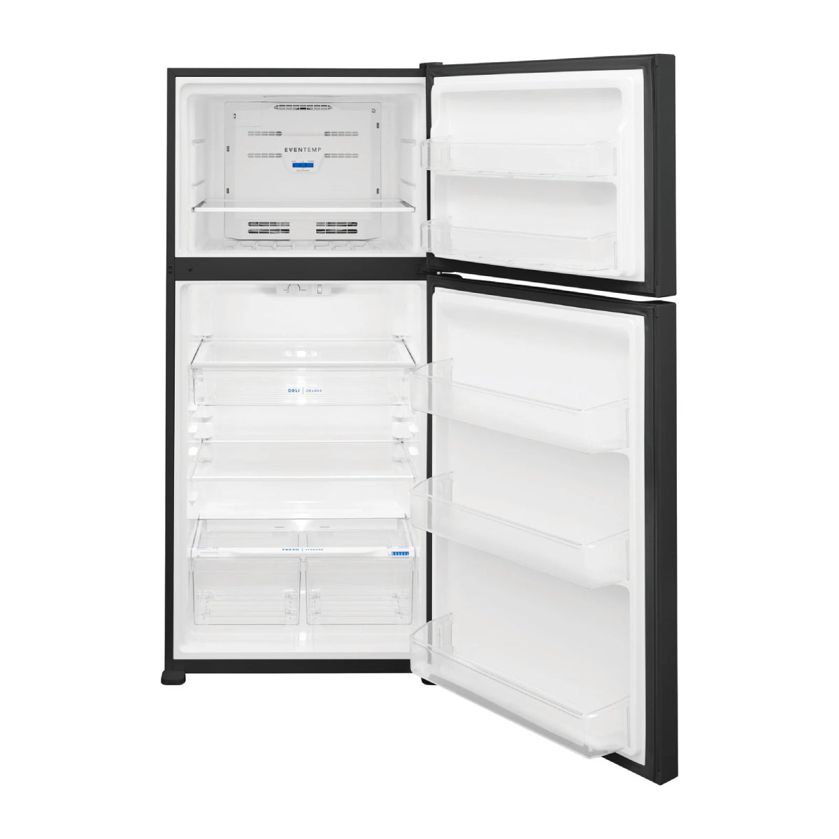 Frigidaire FFTR2045VB 20 cu. ft. Garage Ready Top Freezer Refrigerator with EvenTemp Cooling System - Black