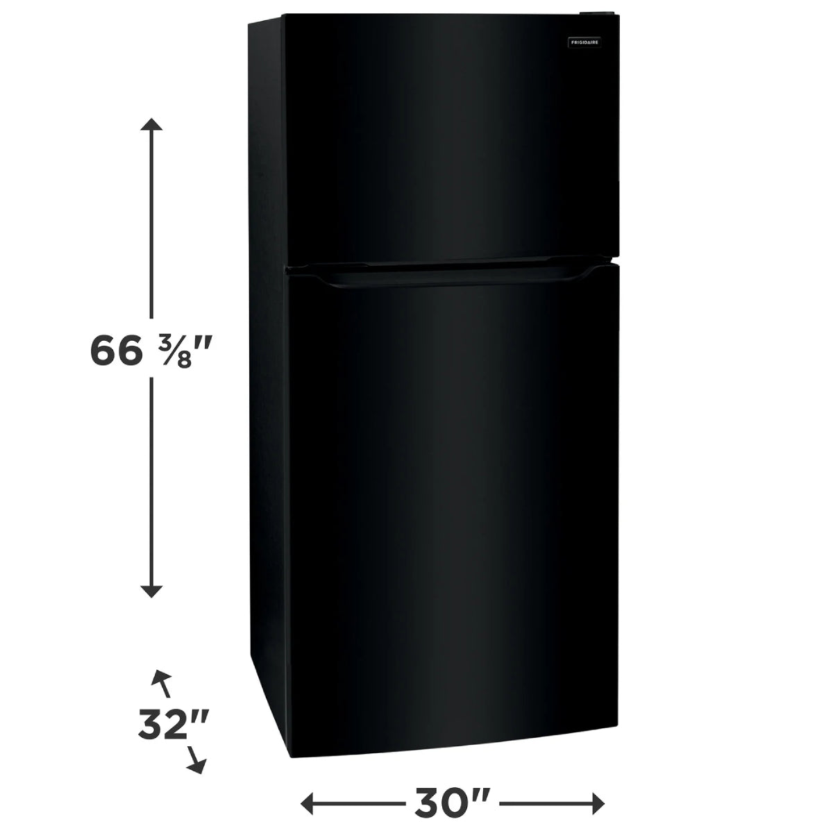 Frigidaire FFTR2045VB 20 cu. ft. Garage Ready Top Freezer Refrigerator with EvenTemp Cooling System - Black