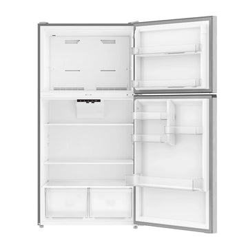 Avanti AVFF24DLJM0SS 24.0 cu. ft. Garage-Ready Top Freezer Refrigerator with MaxxSpace Technology - Silver