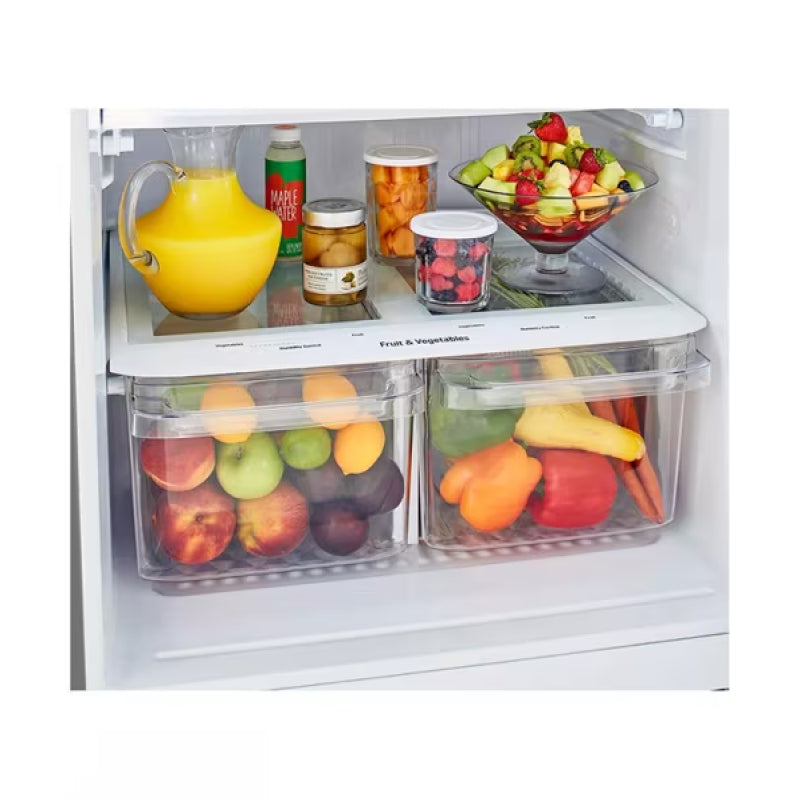 Refrigerador LG LTCS20030S de 30" y 20 pies cúbicos con congelador superior de acero inoxidable 