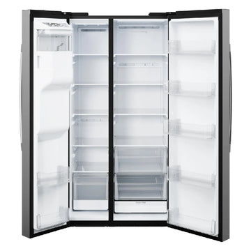 GE GSS28NYYFS 27.9 cu. ft. Side-By-Side Refrigerator with Extra Tall Dispenser - Silver