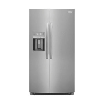 Refrigerador de dos puertas verticales de profundidad estándar Frigidaire Gallery GRSS2652AF de 25,6 pies cúbicos, acero inoxidable, con certificación ENERGY STAR