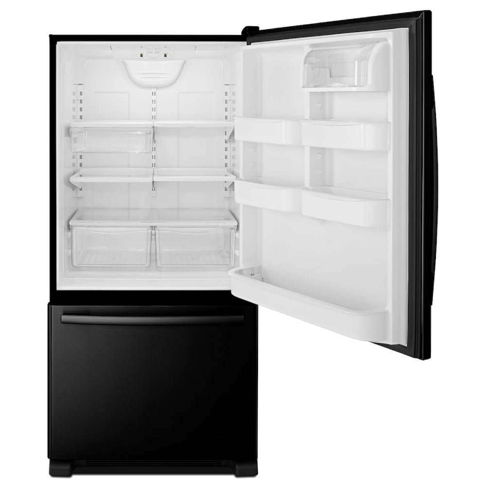 Amana 22 cu. ft. Bottom-Freezer Refrigerator with Spillsaver Glass Shelves