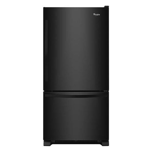 Whirlpool WRB329DMBB 18.7 cu. ft. Bottom-Freezer Refrigerator with SpillGuard Glass Shelves - Black