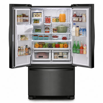 Whirlpool 25 cu. ft. Wide French Door Bottom Mount Refrigerator with External Ice/Water Dispenser