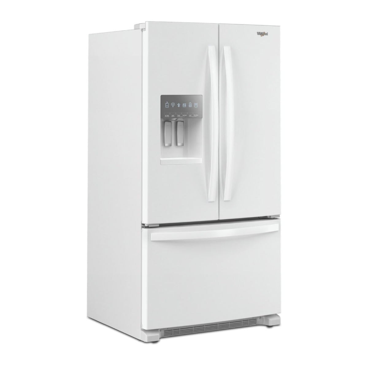 Whirlpool 25 cu. ft. Wide French Door Bottom Mount Refrigerator with External Ice/Water Dispenser