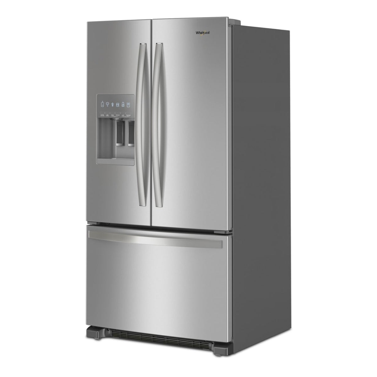 Whirlpool WRFF3436RZ 25 cu. ft. French Door Bottom Mount Refrigerator with Auto Icemaker - Silver