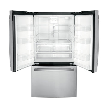 GE Appliances GNE27JYMFS 27 cu.ft French Door Refrigerator - Silver