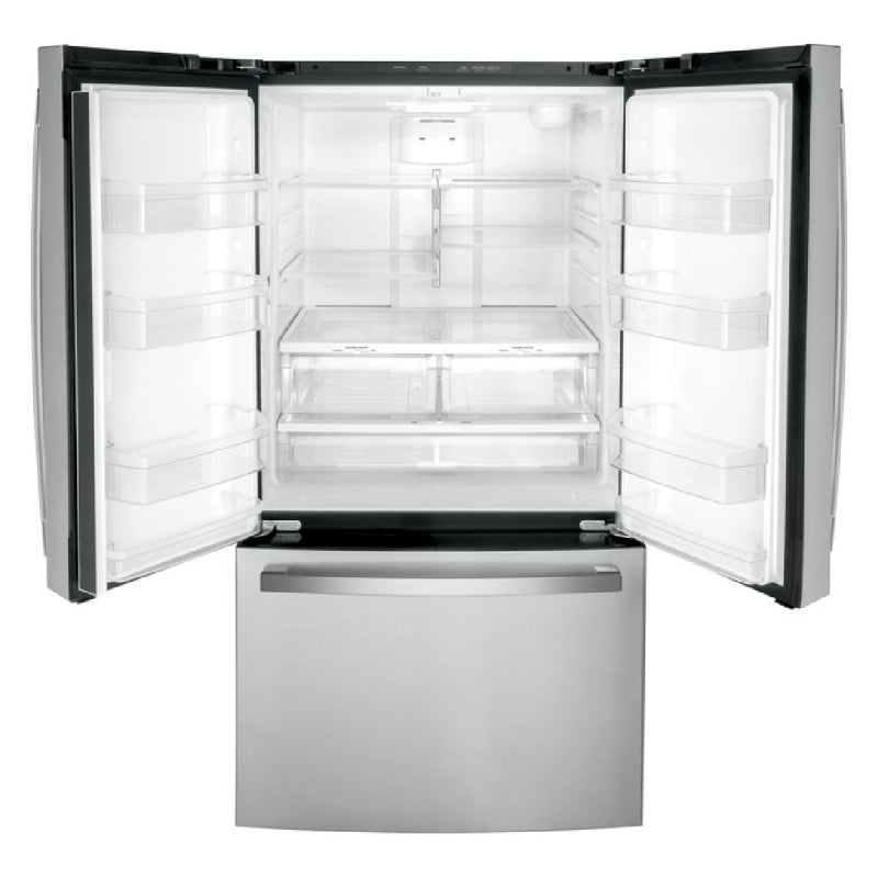GE GNE27JYMFS 27 cu.ft French Door Refrigerator - Silver