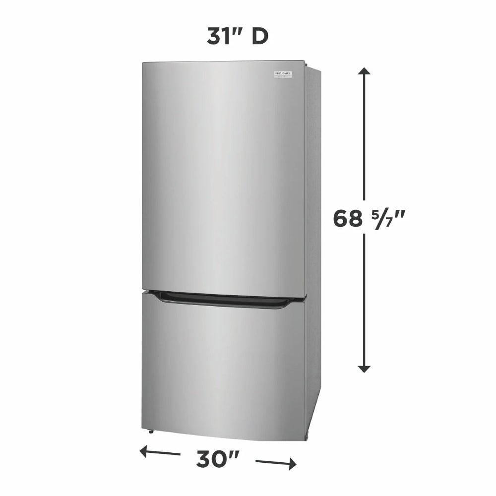 Frigidaire Gallery GRBN2012AF 20 cu. ft. Standard-Depth Bottom Freezer Refrigerator - Silver