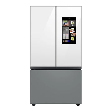 Samsung Bespoke RF24BB69006M 24 cu. ft. Counter-Depth French-Door Smart Refrigerator - White/Gray