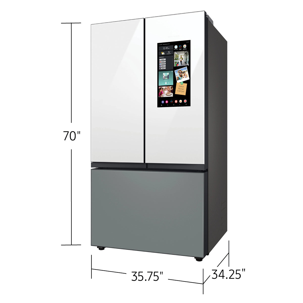 Samsung Bespoke RF30BB69006M 30 cu. ft. French Door Smart Refrigerator - Gray