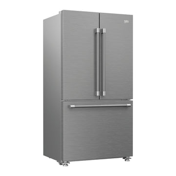 Beko BFFD3624XSS 19.9 cu.ft. French Three-Door with Counter Depth Refrigerator - Silver