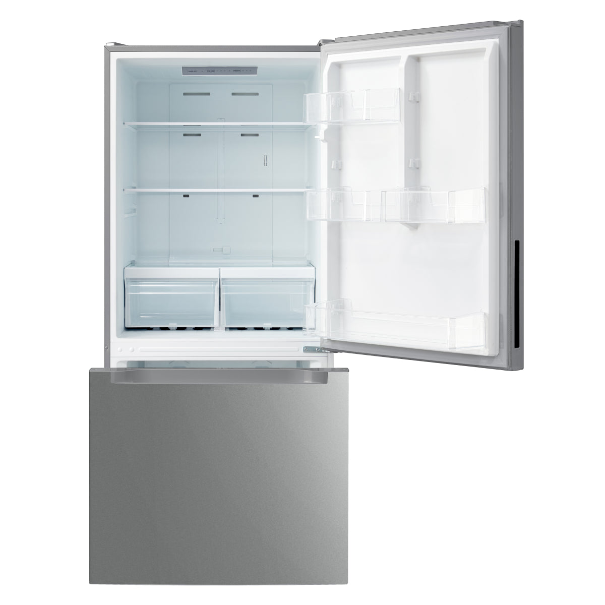 Paquete: refrigerador Best Home HD676REWNSS de 18,7 pies cúbicos con congelador inferior + sistema de filtrado de agua debajo del fregadero Toscana TJ/TD99C