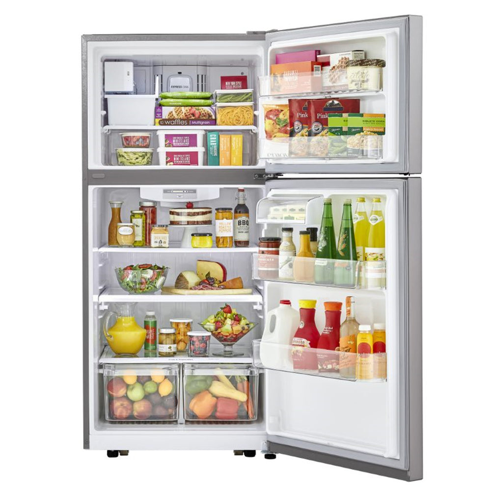 Refrigerador LG LTCS20030S de 30" y 20 pies cúbicos con congelador superior de acero inoxidable 