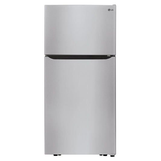 Refrigerador LG LTCS20030S de 30" y 20 pies cúbicos con congelador superior de acero inoxidable 