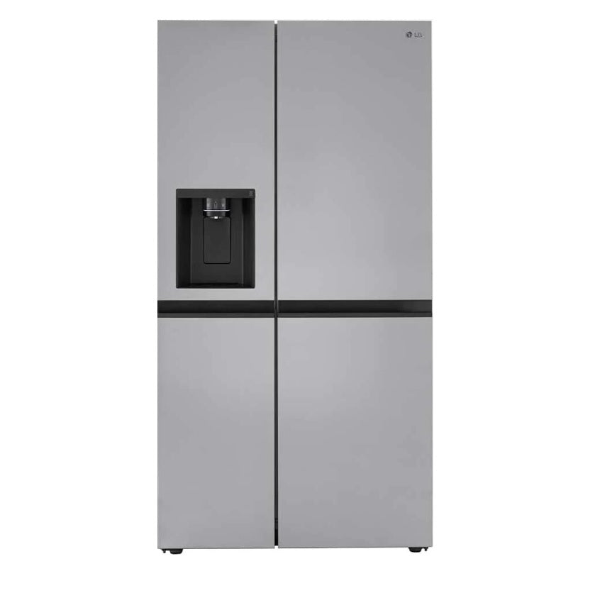 Paquete LG: refrigerador de acero inoxidable LG LRSXS2706S de 27,16 pies cúbicos de lado a lado + cocina a gas inteligente con Wi-Fi y Air Fry LG LRGL5825F de 5,8 pies cúbicos