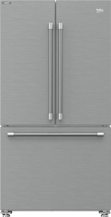 Beko BFFD3624XSS 19.9 cu.ft. French Three-Door with Counter Depth Refrigerator - Silver