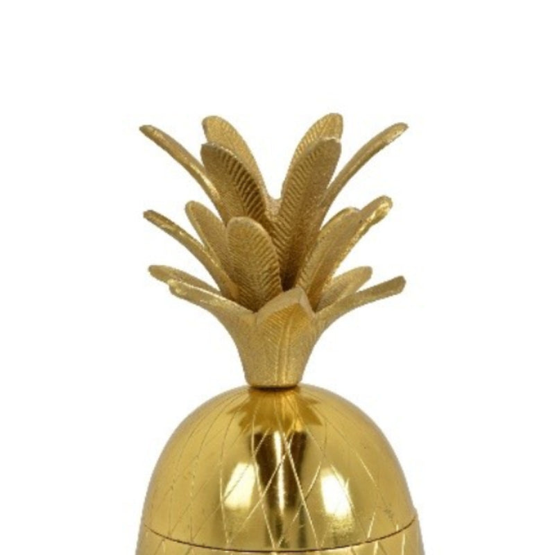 Three Hands 14.50" Pineapple Jar - Gold