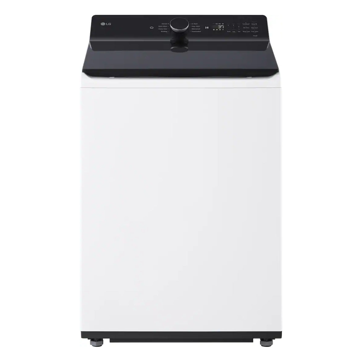 Bundle: LG 5.3 cu. ft. Smart Top Load Washer with 4-Way Agitator + 7.3 cu. ft. Smart Gas Dryer with Built-In Intelligence - White
