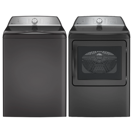 Bundle: GE Profile 4.9 Cu Ft High Efficiency Smart Top Load Washer + GE 7.4 cu. ft. Front Load Dryer