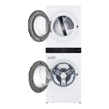 LG WKGX201HWA Single Unit Front Load 4.5 cu. ft. Washer and 7.4 cu. ft. Gas Dryer - White