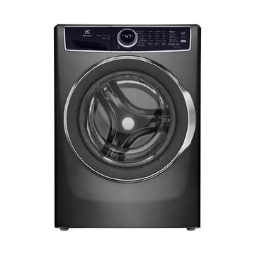 Lavadora de carga frontal apilable Electrolux ELFW7537AT de 4,5 pies cúbicos con sistema de lavado a vapor y LuxCare Plus - Titanio 