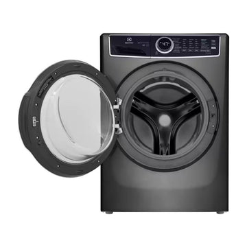 Lavadora de carga frontal apilable Electrolux ELFW7537AT de 4,5 pies cúbicos con sistema de lavado a vapor y LuxCare Plus - Titanio 
