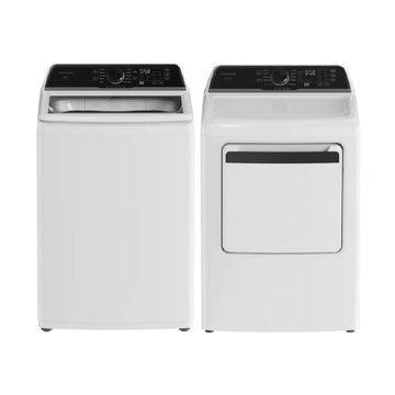 Bundle: Frigidaire FLVW7523BW 4.4 cu. ft. Top Load Washer with MaxFill Option + Frigidaire FLVG7523BW 7.0 cu. ft. Gas Dryer with Sensor Dry Technology - White