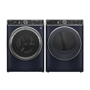 Bundle: GE Profile PFW870SPVRS 5.3 cu. ft. Smart Front Load Washer with UltraFresh Vent System + GE Profile PFD87GSPVRS 7.8 Cu. Ft. Smart Front Load Gas Dryer with Steam and Sanitize Cycle - Blue