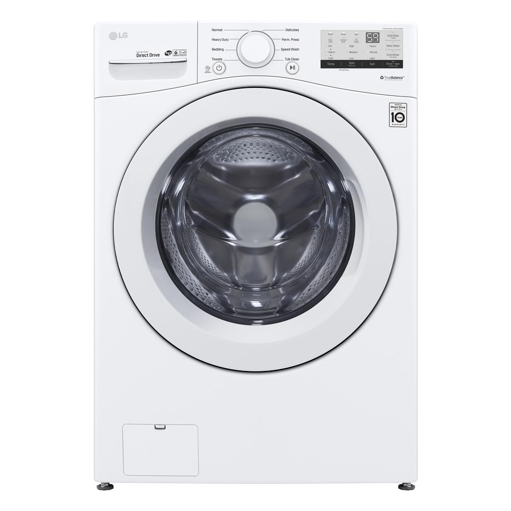 Bundle: LG WM3400CW 4.5 cu. ft. Front-Loading Washer + LG DLG3401W 7.4 cu. ft. Gas Dryer