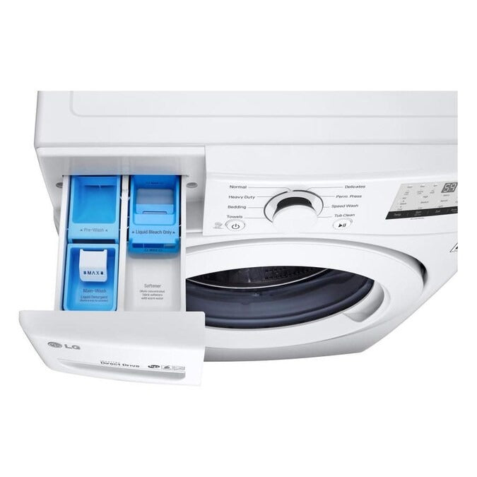 Bundle: LG WM3400CW 4.5 cu. ft. Front-Loading Washer + LG DLG3401W 7.4 cu. ft. Gas Dryer