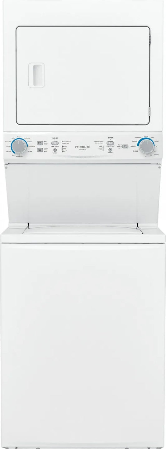 Lavadora/secadora a gas Frigidaire FLCG7522AW de 3,9 pies cúbicos, color blanco