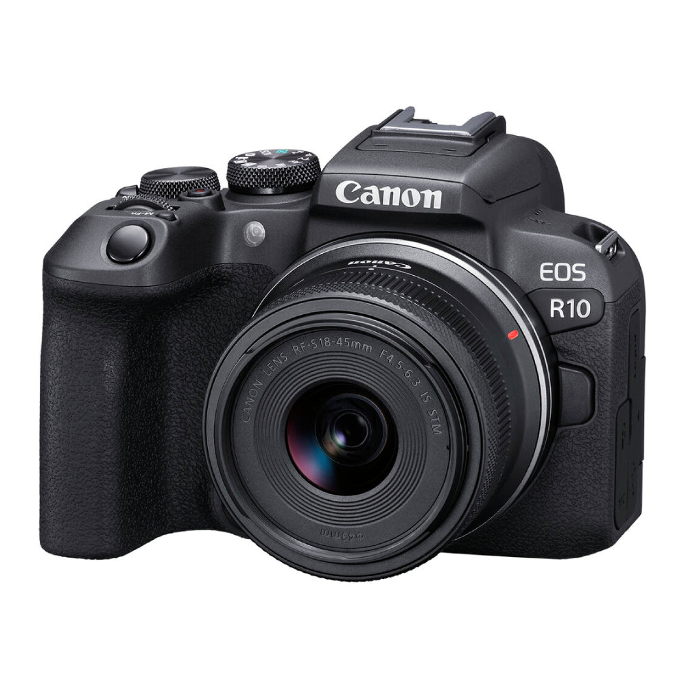 Canon - EOS R10 Mirrorless Camera with RF-S 18-45 f/4.5-6.3 IS STM Lens - Black