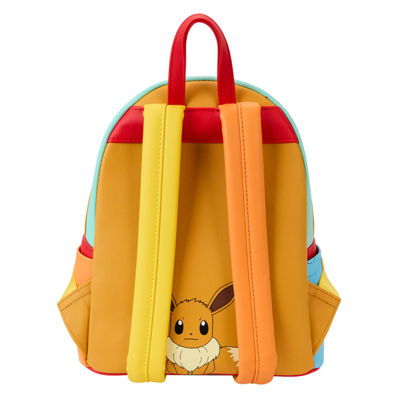 Loungefly Pokémon Color Block Starters Mini Backpack - Multicolor