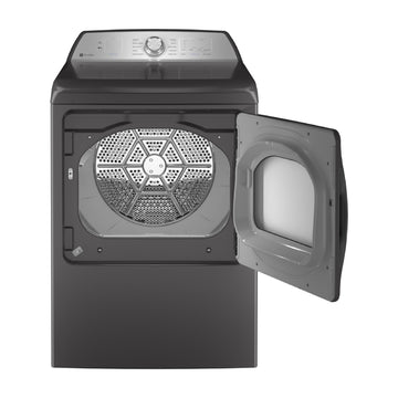GE Profile PTD60EBPRDG 7.4 cu. ft. Smart Electric Dryer with Sanitize Cycle and Sensor Dry - Gray