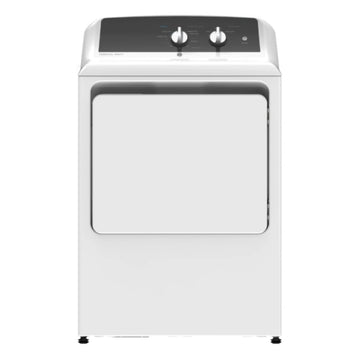 Secadora a gas GE GTX52GASPWB con tambor de aleación aluminizada de 6,2 pies cúbicos, color blanco
