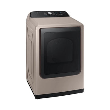 Secadora a gas inteligente Samsung DVG52A5500C de 7,4 pies cúbicos con Steam Sanitize+ - Champán